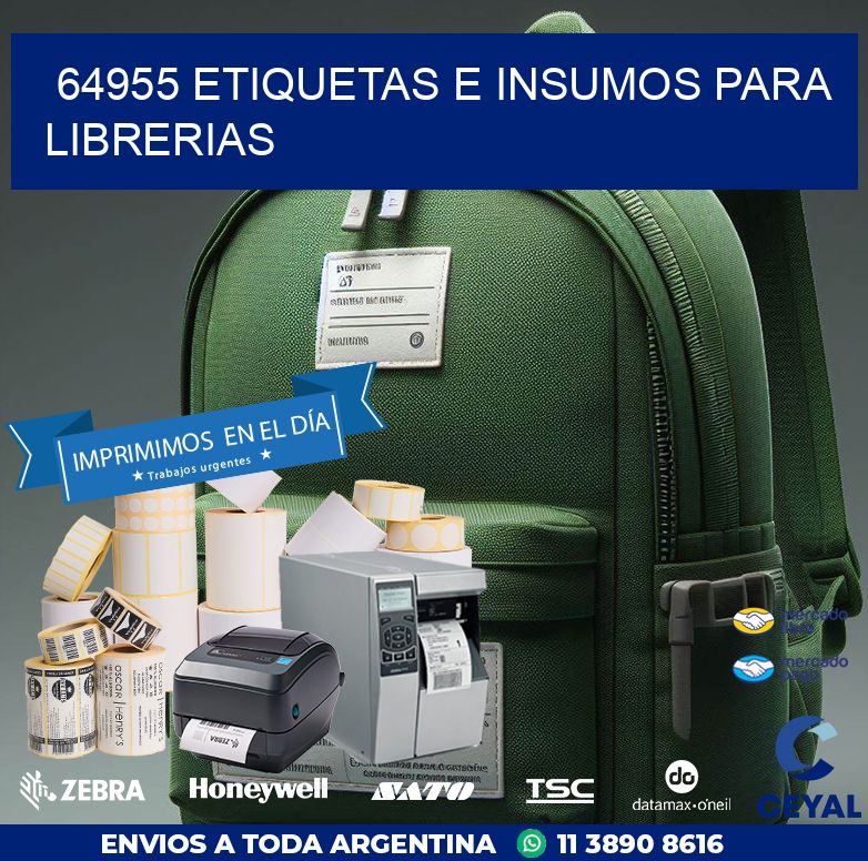 64955 ETIQUETAS E INSUMOS PARA LIBRERIAS