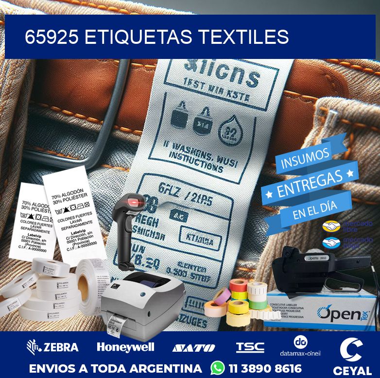 65925 ETIQUETAS TEXTILES