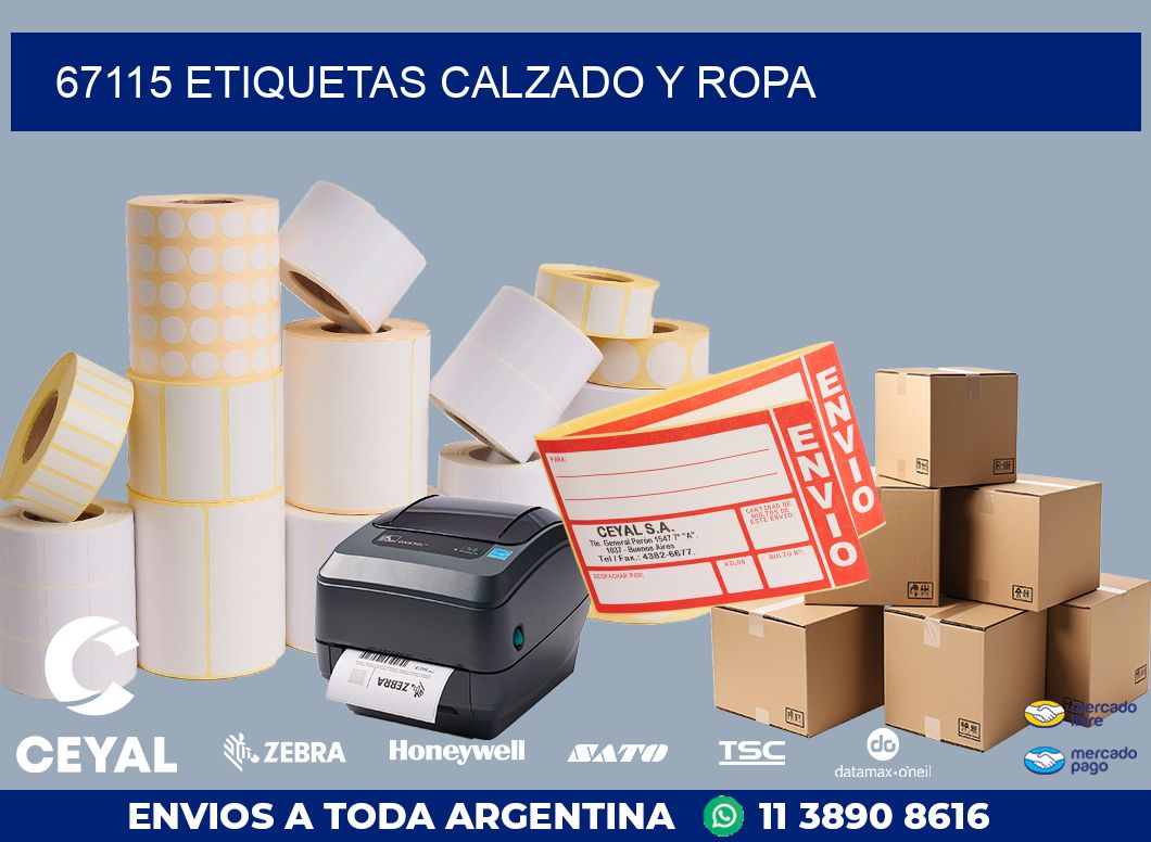 67115 ETIQUETAS CALZADO Y ROPA