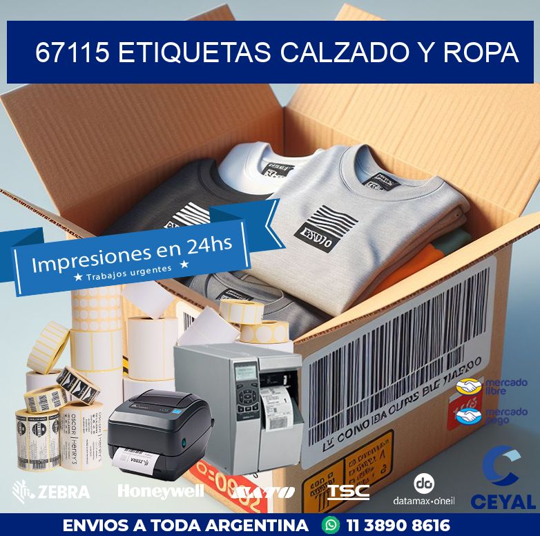 67115 ETIQUETAS CALZADO Y ROPA