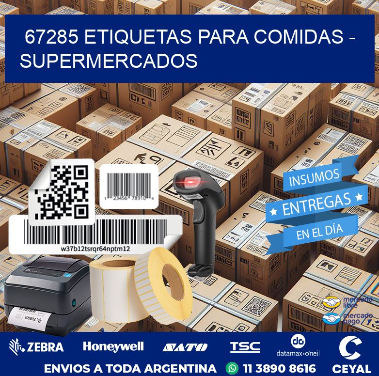 67285 ETIQUETAS PARA COMIDAS – SUPERMERCADOS