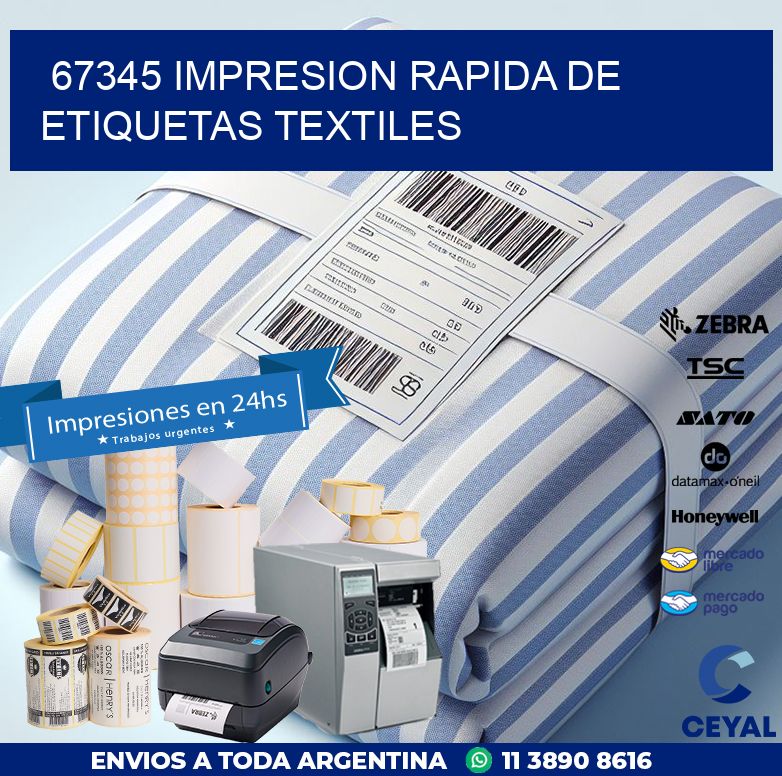 67345 IMPRESION RAPIDA DE ETIQUETAS TEXTILES