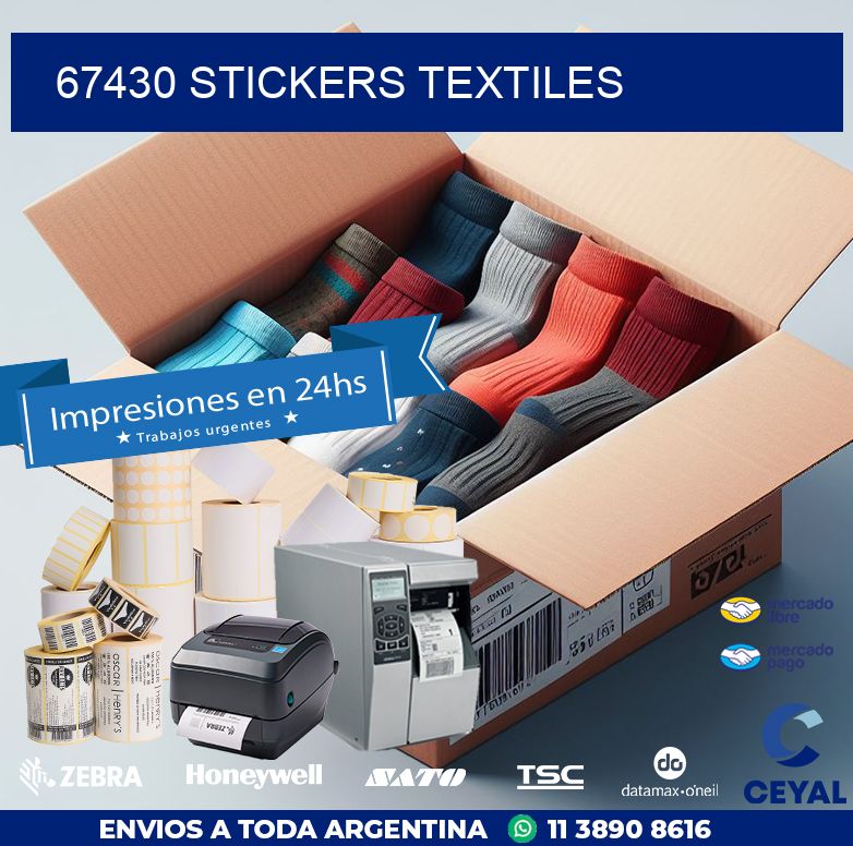 67430 STICKERS TEXTILES