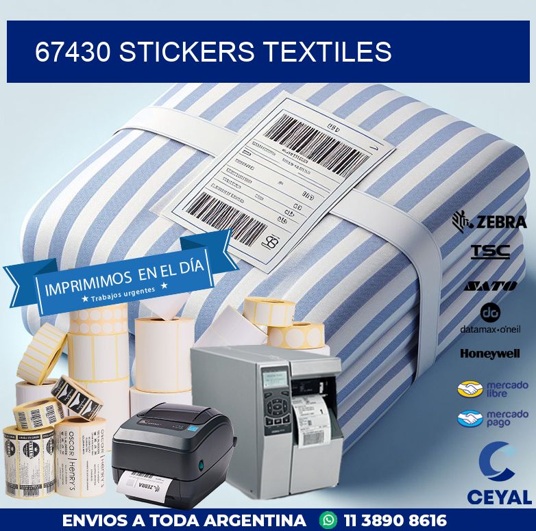 67430 STICKERS TEXTILES