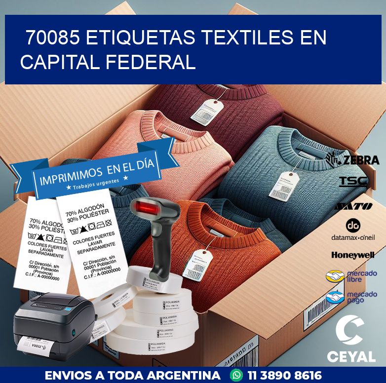 70085 ETIQUETAS TEXTILES EN CAPITAL FEDERAL