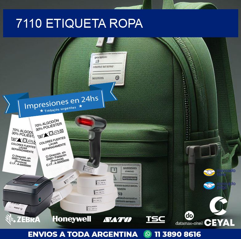 7110 ETIQUETA ROPA
