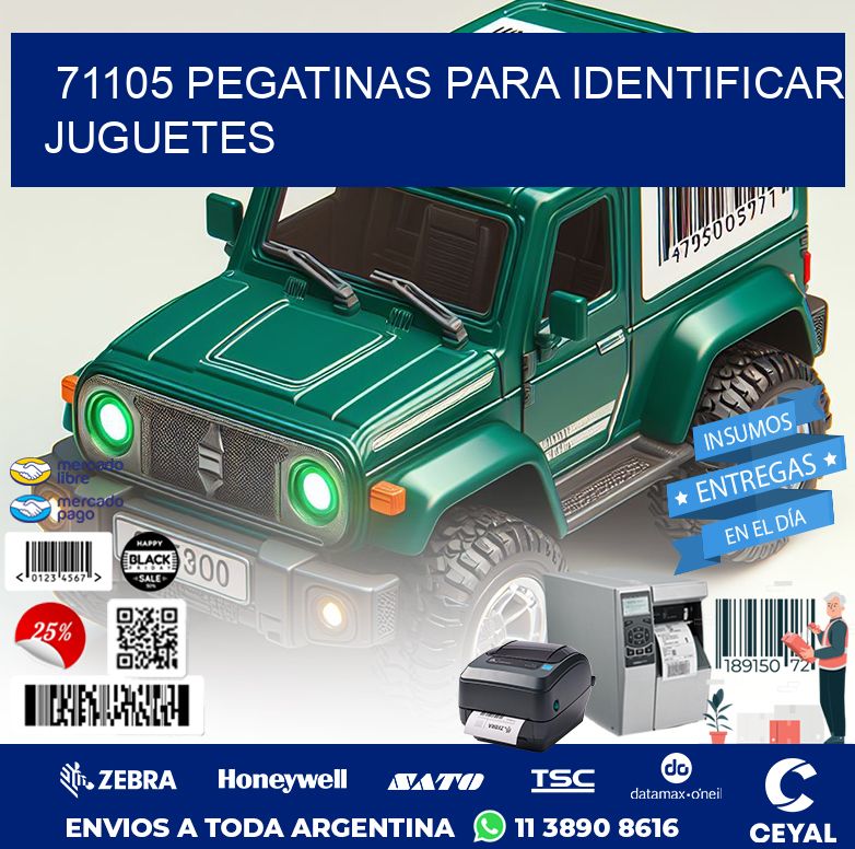 71105 PEGATINAS PARA IDENTIFICAR JUGUETES