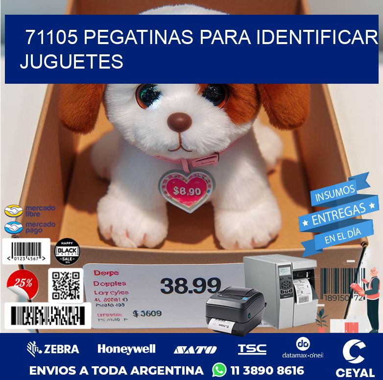 71105 PEGATINAS PARA IDENTIFICAR JUGUETES