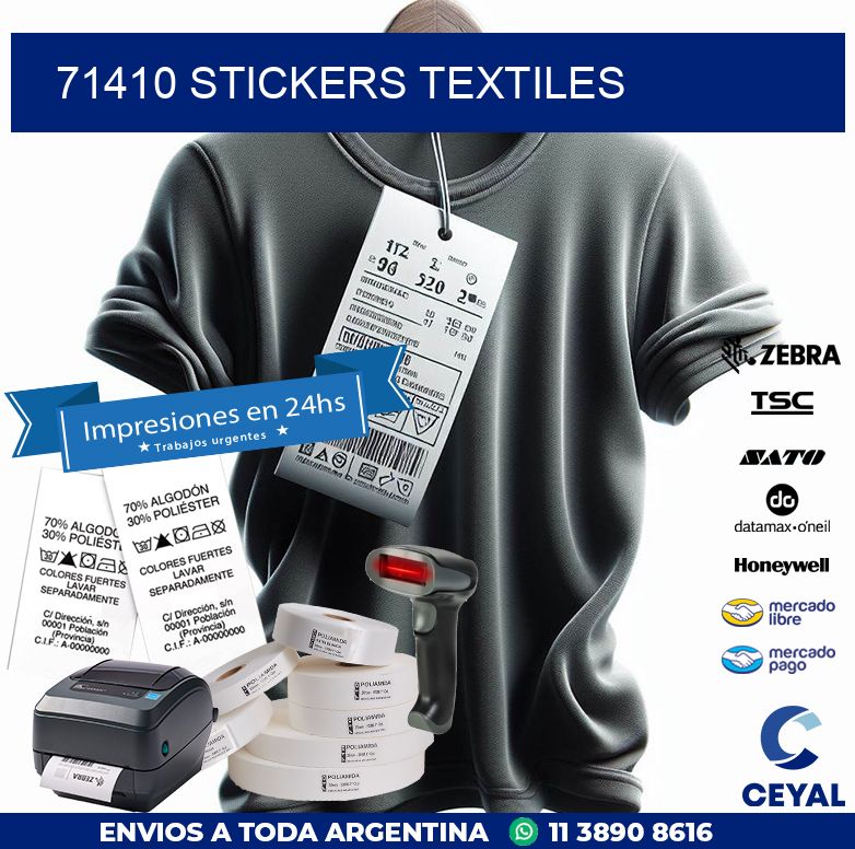 71410 STICKERS TEXTILES