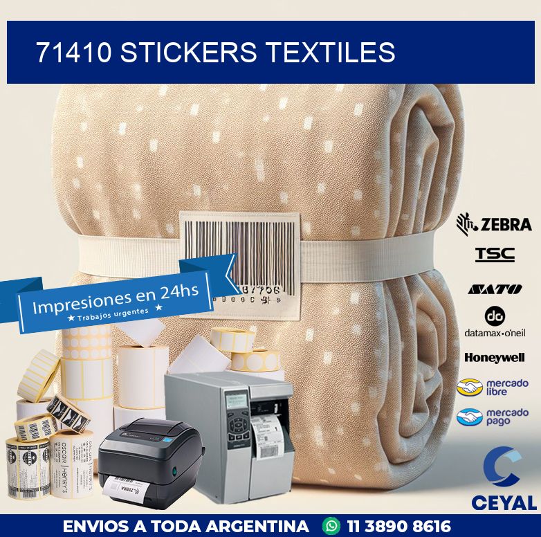 71410 STICKERS TEXTILES