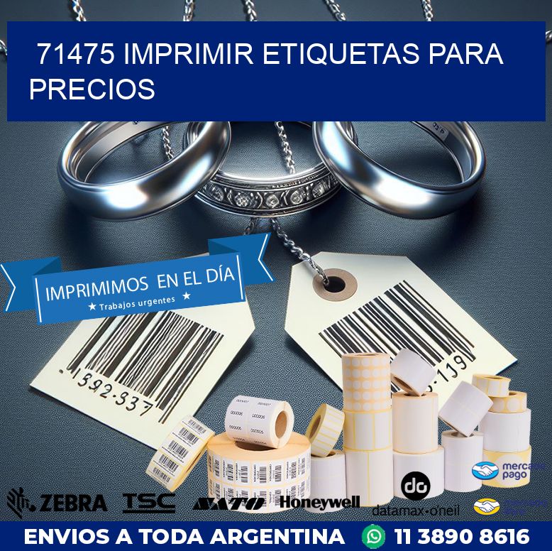 71475 IMPRIMIR ETIQUETAS PARA PRECIOS