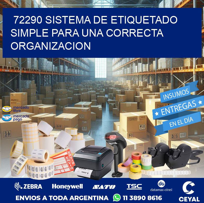 72290 SISTEMA DE ETIQUETADO SIMPLE PARA UNA CORRECTA ORGANIZACION