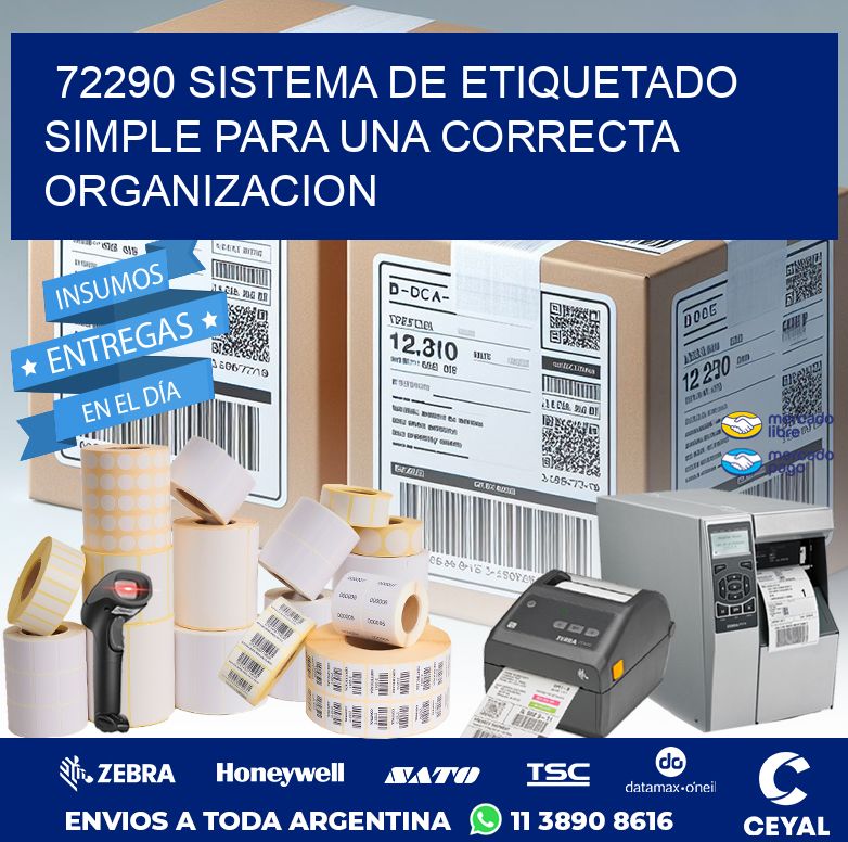 72290 SISTEMA DE ETIQUETADO SIMPLE PARA UNA CORRECTA ORGANIZACION