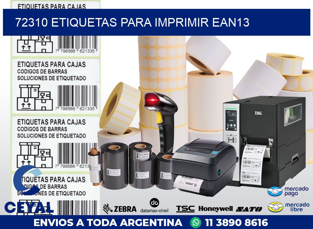 72310 ETIQUETAS PARA IMPRIMIR EAN13