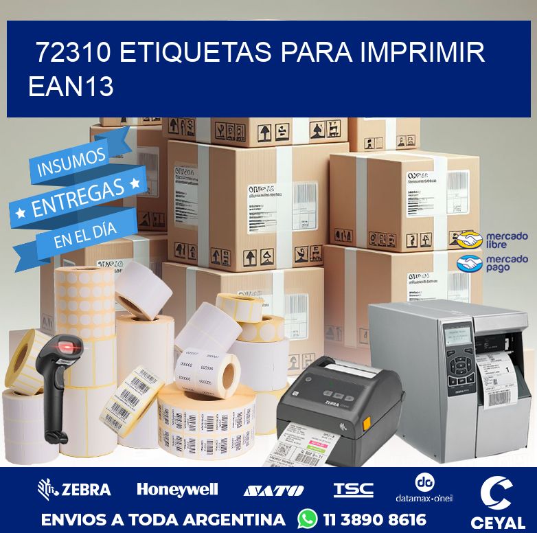 72310 ETIQUETAS PARA IMPRIMIR EAN13