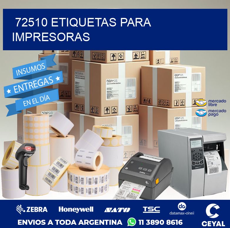 72510 ETIQUETAS PARA IMPRESORAS