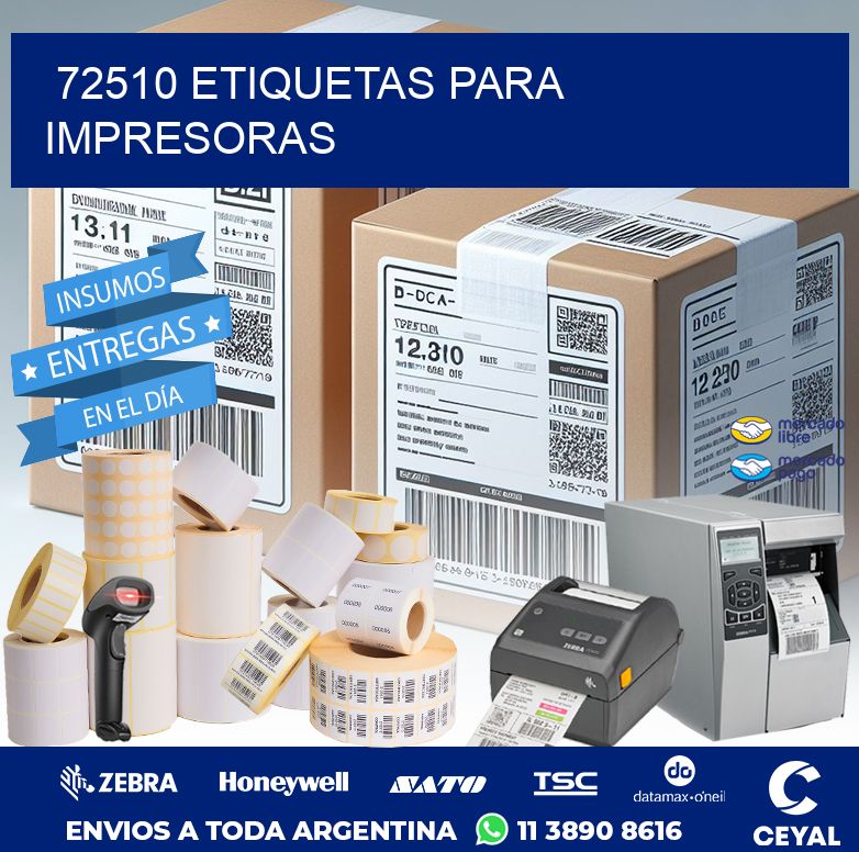 72510 ETIQUETAS PARA IMPRESORAS