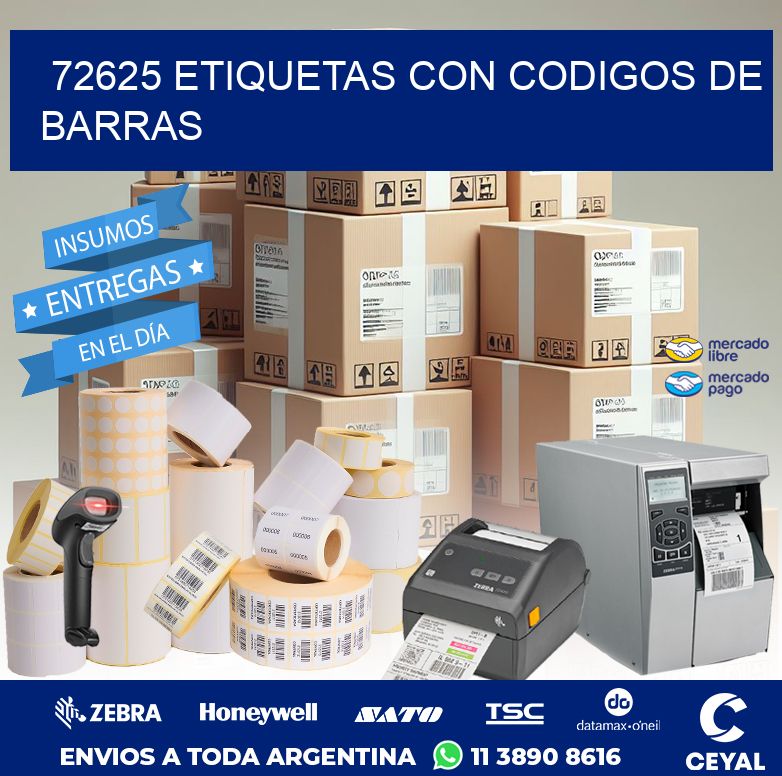 72625 ETIQUETAS CON CODIGOS DE BARRAS