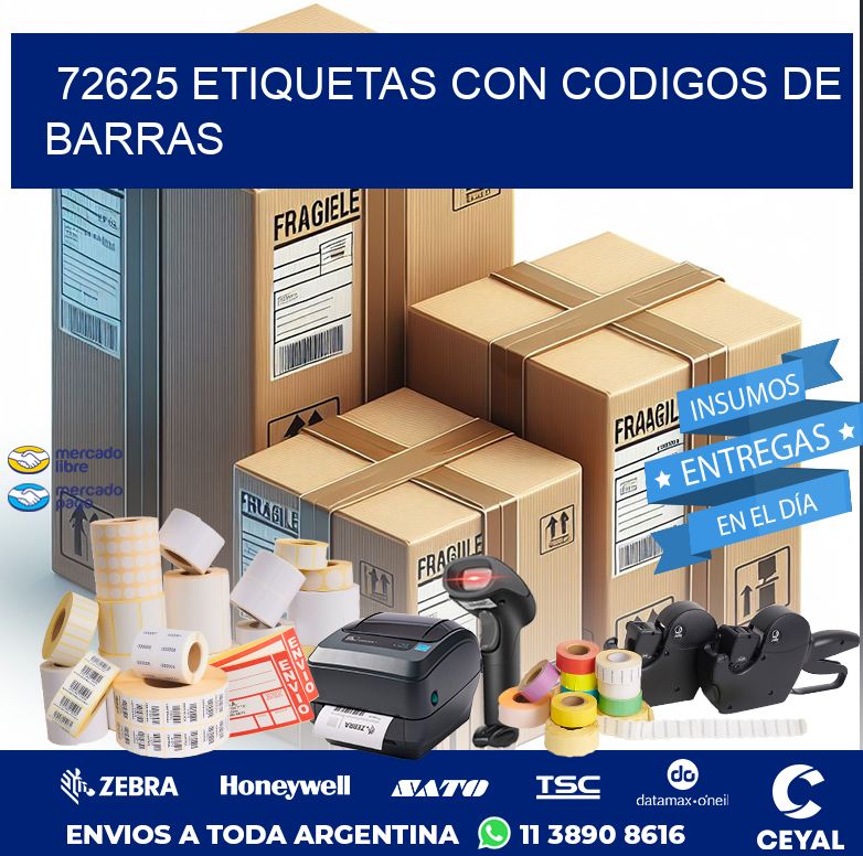 72625 ETIQUETAS CON CODIGOS DE BARRAS