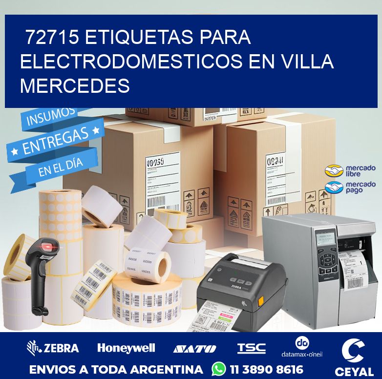 72715 ETIQUETAS PARA ELECTRODOMESTICOS EN VILLA MERCEDES