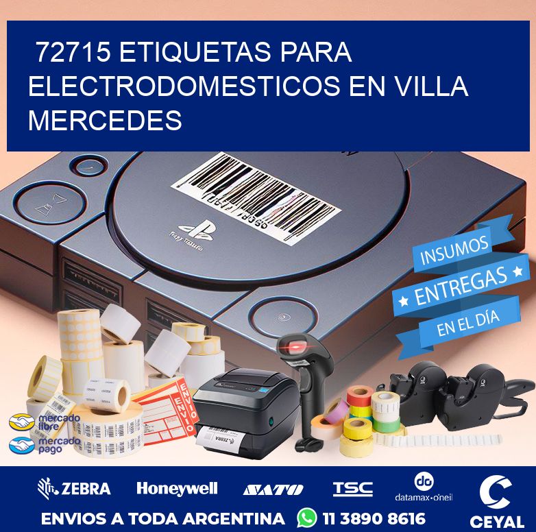 72715 ETIQUETAS PARA ELECTRODOMESTICOS EN VILLA MERCEDES