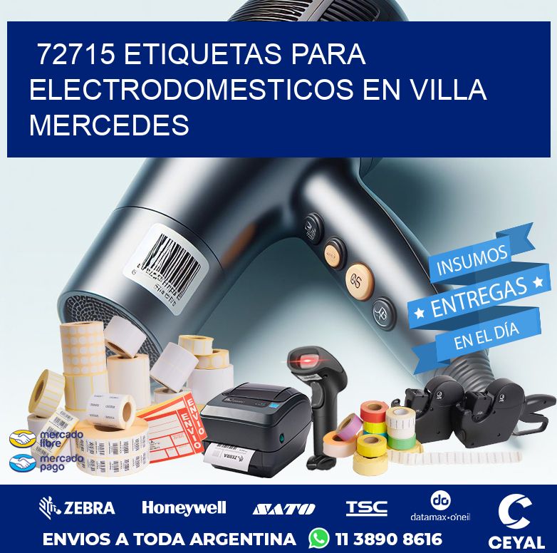 72715 ETIQUETAS PARA ELECTRODOMESTICOS EN VILLA MERCEDES