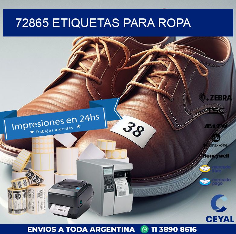72865 ETIQUETAS PARA ROPA
