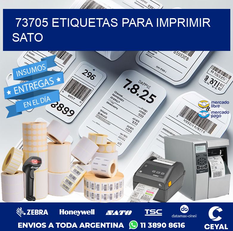 73705 ETIQUETAS PARA IMPRIMIR SATO