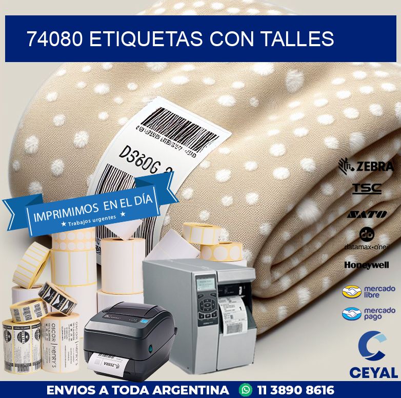 74080 ETIQUETAS CON TALLES