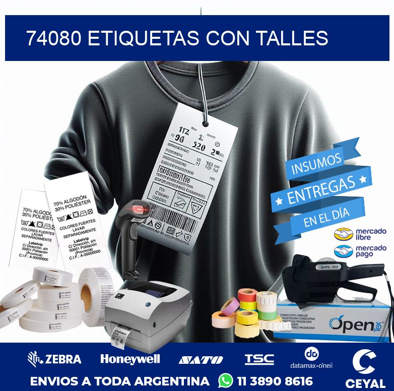74080 ETIQUETAS CON TALLES