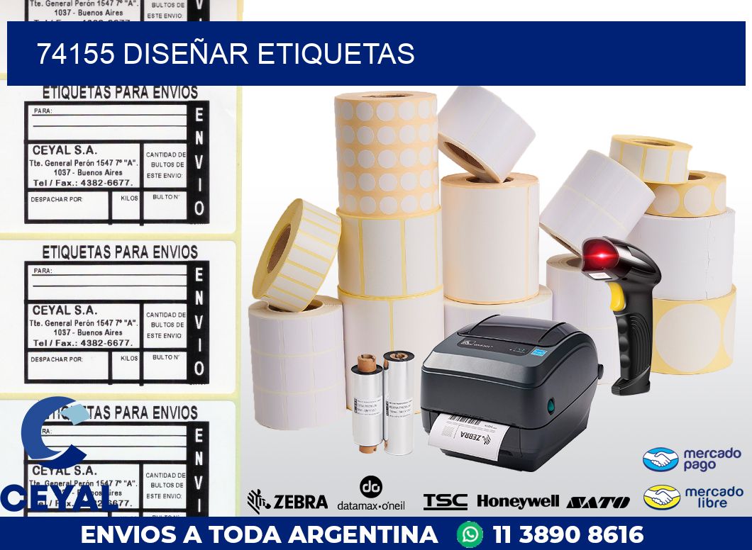 74155 DISEÑAR ETIQUETAS