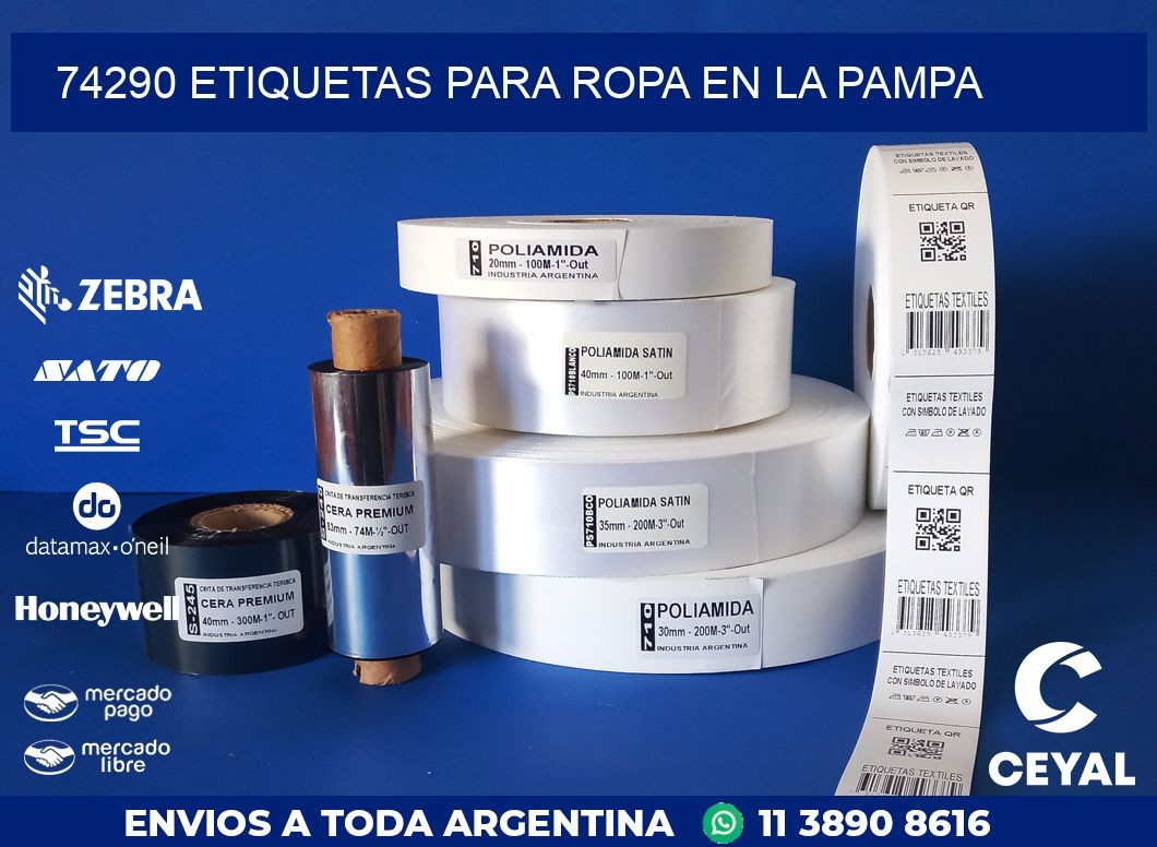 74290 ETIQUETAS PARA ROPA EN LA PAMPA