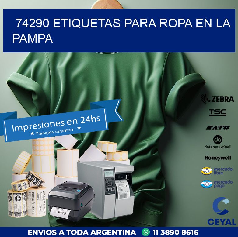 74290 ETIQUETAS PARA ROPA EN LA PAMPA