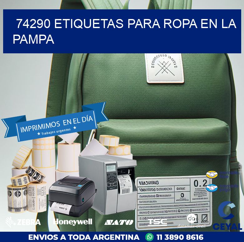 74290 ETIQUETAS PARA ROPA EN LA PAMPA