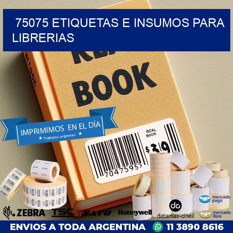 75075 ETIQUETAS E INSUMOS PARA LIBRERIAS