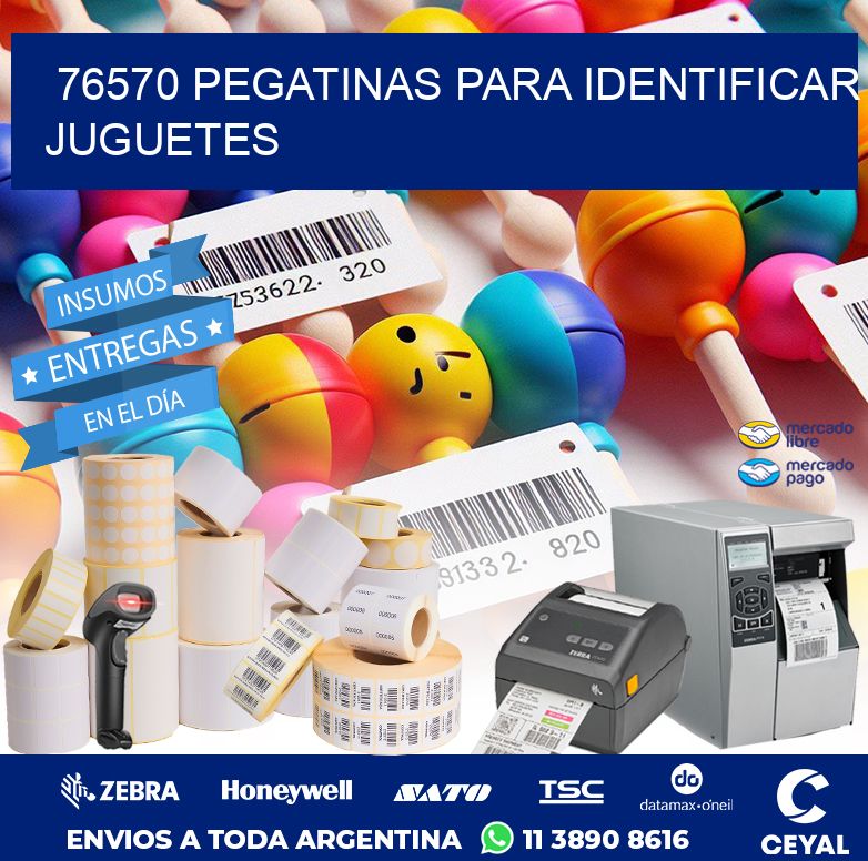 76570 PEGATINAS PARA IDENTIFICAR JUGUETES