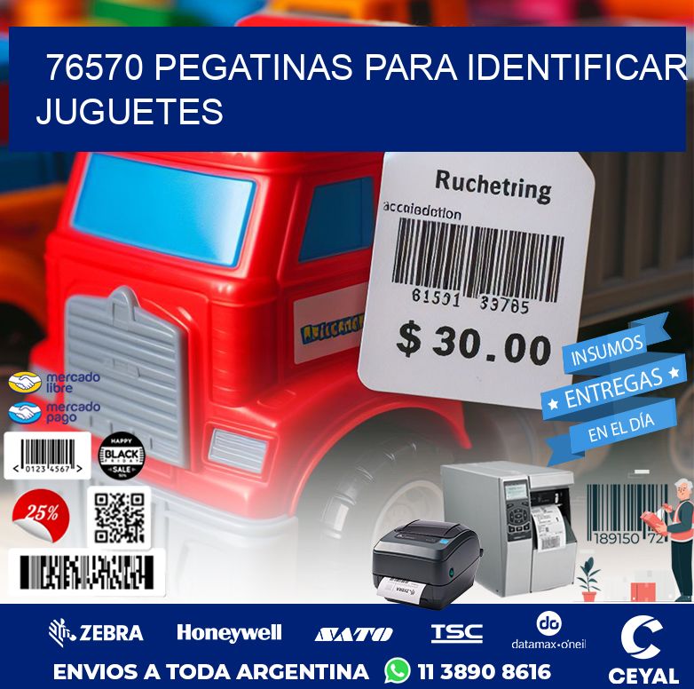 76570 PEGATINAS PARA IDENTIFICAR JUGUETES