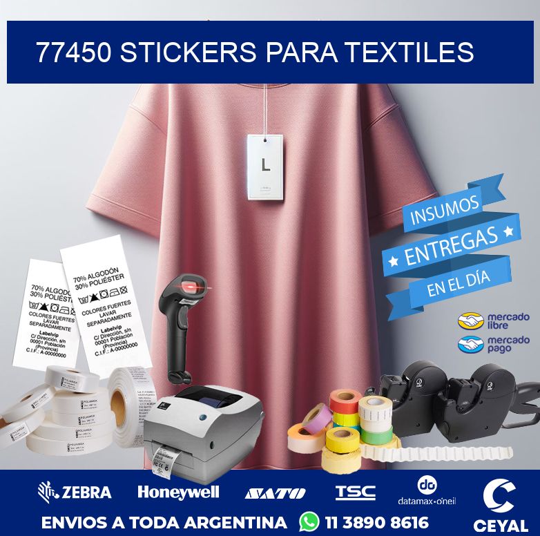 77450 STICKERS PARA TEXTILES