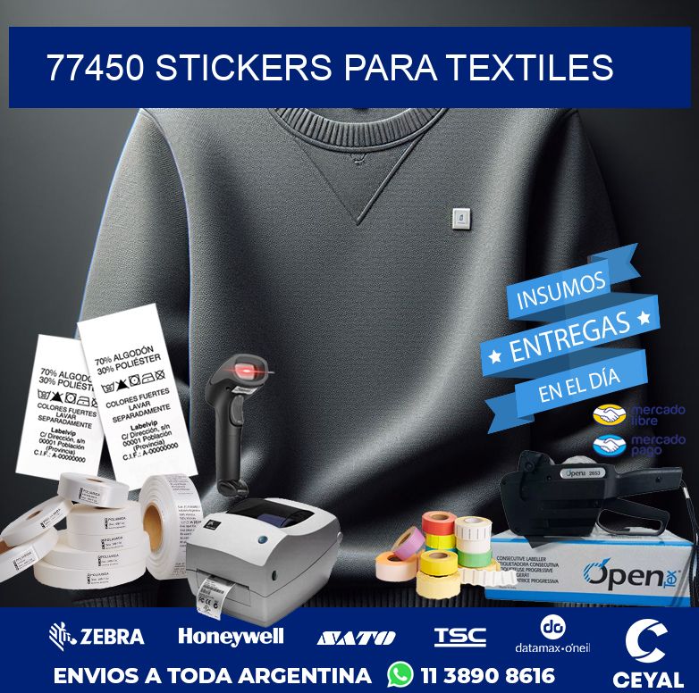 77450 STICKERS PARA TEXTILES