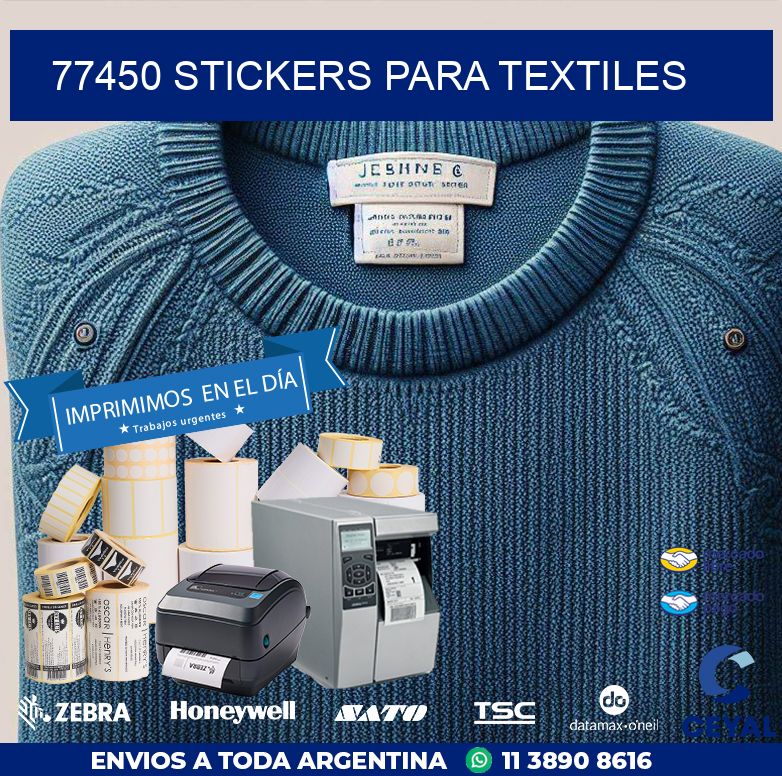 77450 STICKERS PARA TEXTILES