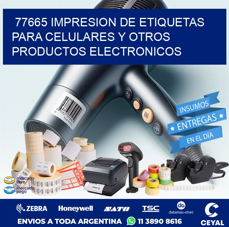77665 IMPRESION DE ETIQUETAS PARA CELULARES Y OTROS PRODUCTOS ELECTRONICOS