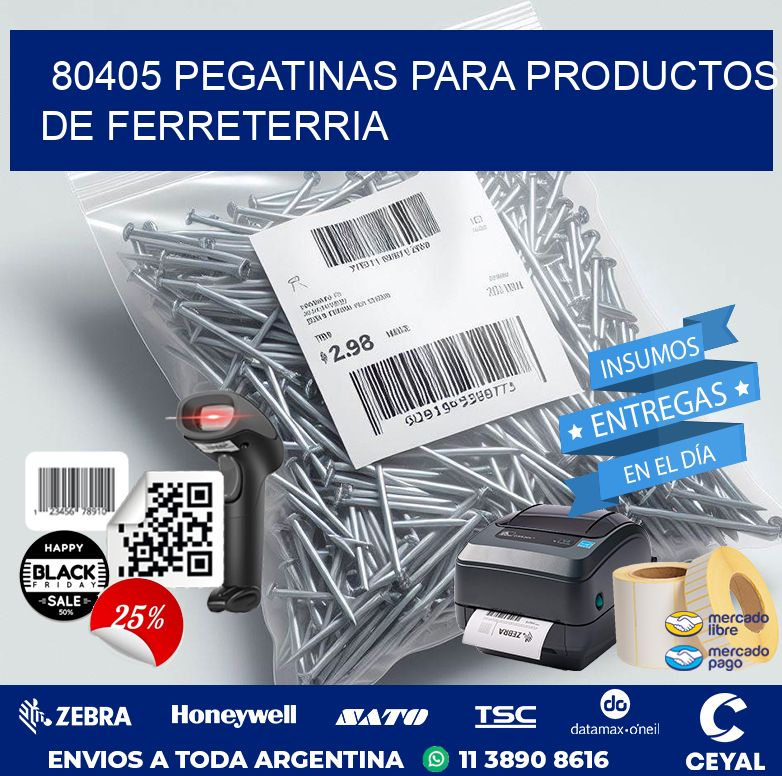 80405 PEGATINAS PARA PRODUCTOS DE FERRETERRIA