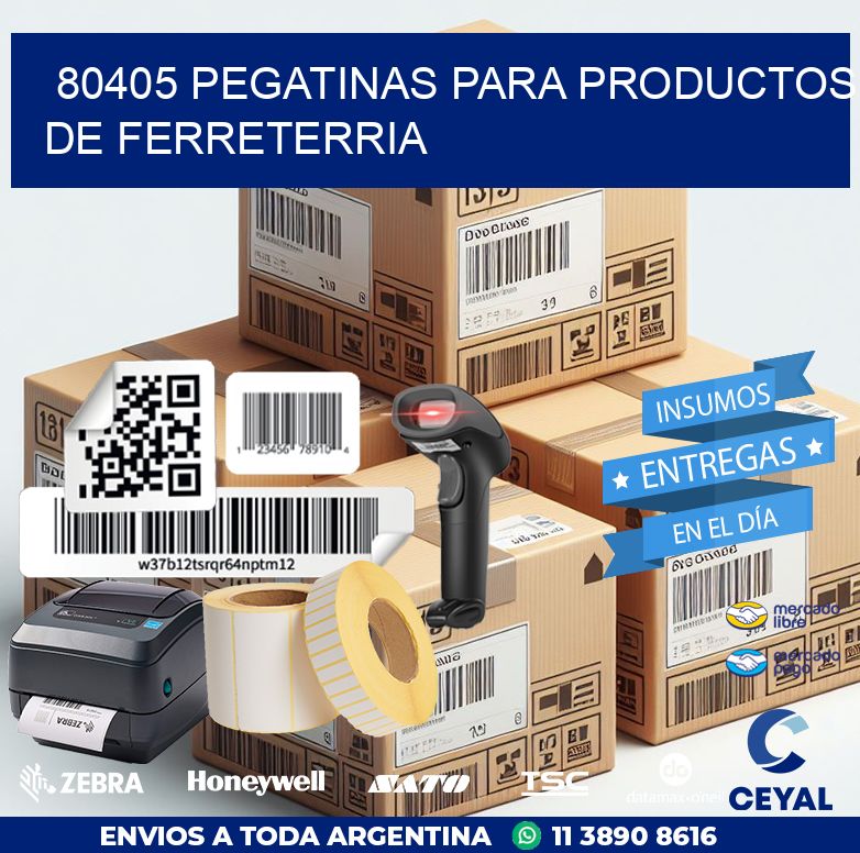 80405 PEGATINAS PARA PRODUCTOS DE FERRETERRIA
