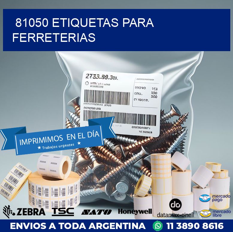 81050 ETIQUETAS PARA FERRETERIAS