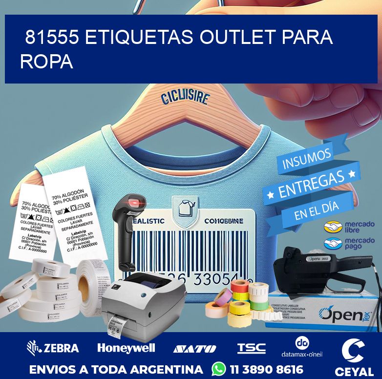 81555 ETIQUETAS OUTLET PARA ROPA