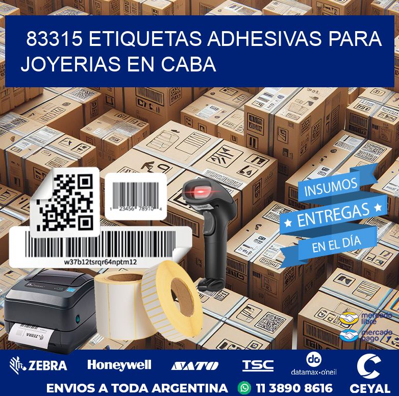 83315 ETIQUETAS ADHESIVAS PARA JOYERIAS EN CABA