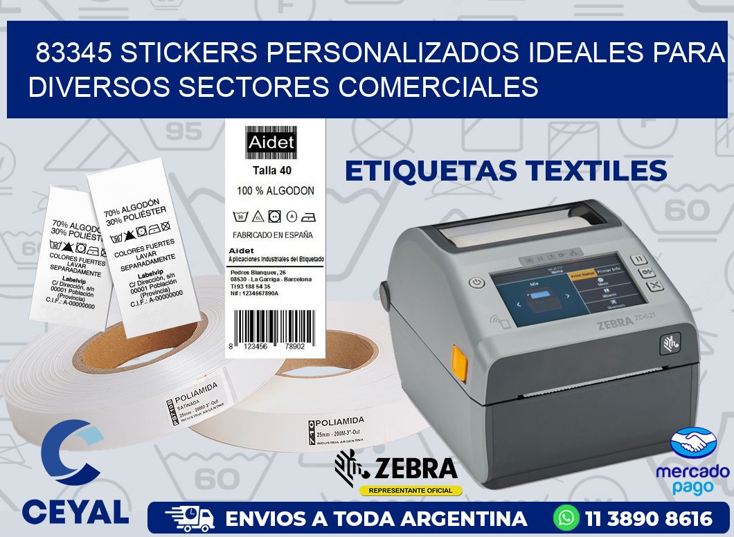 83345 STICKERS PERSONALIZADOS IDEALES PARA DIVERSOS SECTORES COMERCIALES
