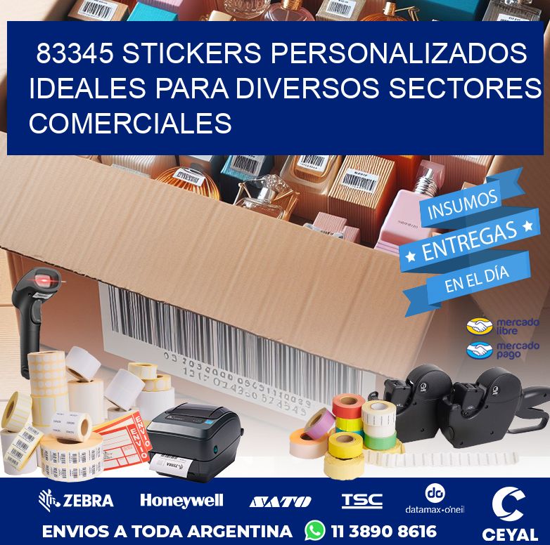 83345 STICKERS PERSONALIZADOS IDEALES PARA DIVERSOS SECTORES COMERCIALES