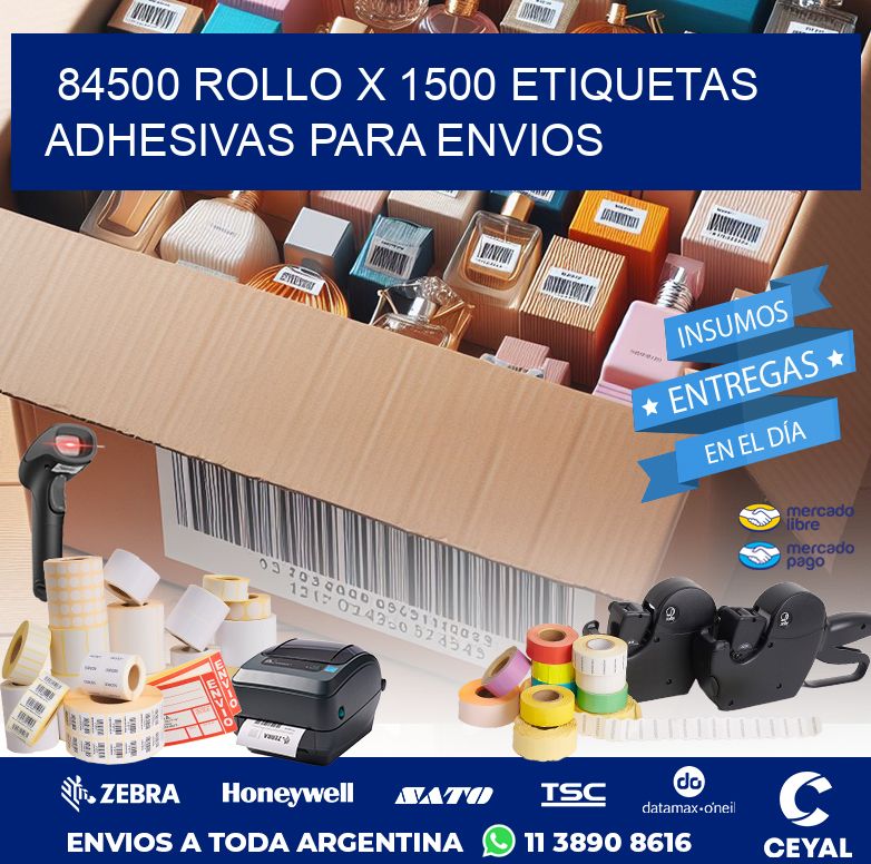 84500 ROLLO X 1500 ETIQUETAS ADHESIVAS PARA ENVIOS