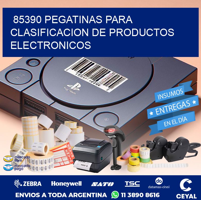 85390 PEGATINAS PARA CLASIFICACION DE PRODUCTOS ELECTRONICOS